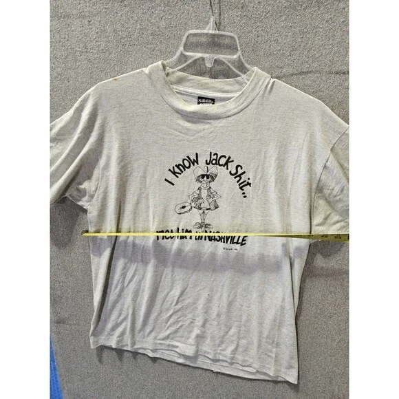 Single Stitch T-Shirt KNOW JACK SH.. Met Him In Nashville Sz XL Screen Stars USA - Picture 9 of 15
